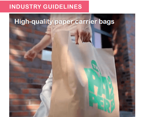 Guidelines for high quality paper carrier bags